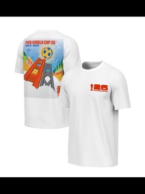 2026 World Cup San Francisco Bay Area Poster White T-Shirt - Unisex Large